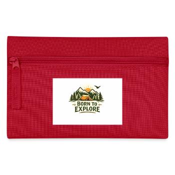 Born to Explore Outdoor Abenteuer - Federtasche - Rot - Vorne