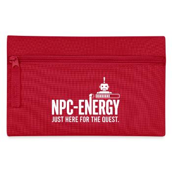 NPC Energy Just Here for the Quest - Pencil Case - red - Front