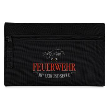 Feuerwehr 20 Jahre Leib und Seele - Federtasche - Schwarz - Vorne