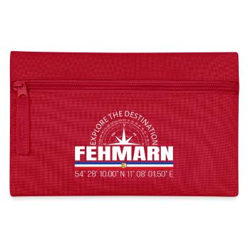 Fehmarn - Federtasche - Rot - Vorne