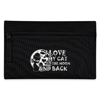 Cat! Cat! Nerd! Cat lovers! funny! funny! - Pencil Case - black - Front