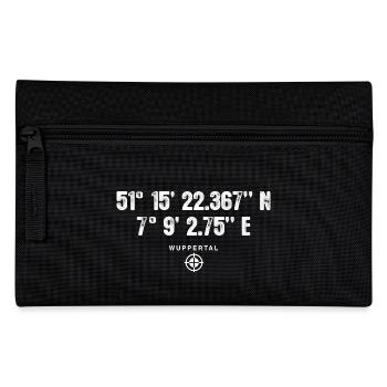 Wuppertal Geocacher Globetrotter Gift - Pencil Case - black - Front