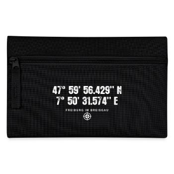 Freiburg Geocacher Globetrotter Gift - Pencil Case - black - Front