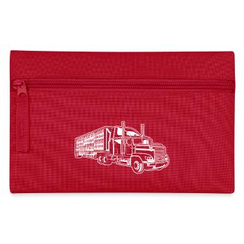 Truck / Truck 01_weiß - Pencil Case - red - Front