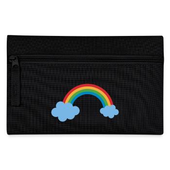 regenbogen sonne wolken wetter rainbow sun cloud39 - Federtasche - Schwarz - Vorne