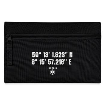 Idstein Geocacher Geschenk Standort GPS Stadt - Federtasche - Schwarz - Vorne