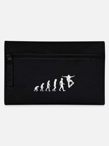 Skateboarder Skater Longboard Geschenk Evolution - Federtasche - Schwarz