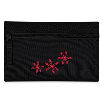 Rote Blume Kosmos - Federtasche - Schwarz - Vorne