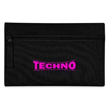 LOVE TECHNO GESCHENK goa pbm bpm - Federtasche - Schwarz - Vorne
