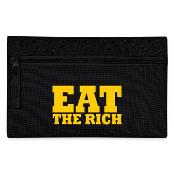 Eat the rich - Federtasche - Schwarz - Vorne