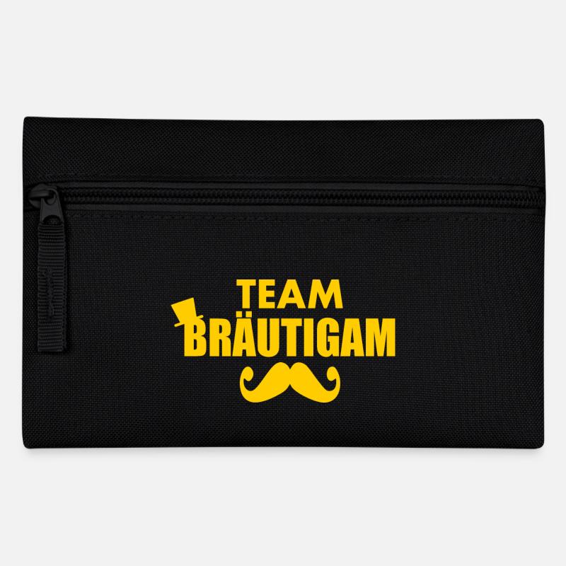 Team bräutigam - Federtasche - Schwarz