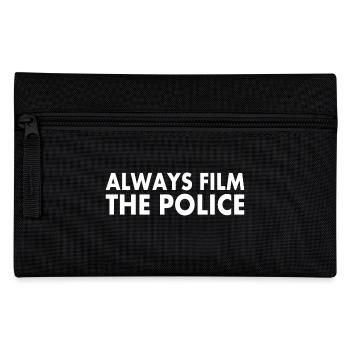 Always film the police - Federtasche - Schwarz - Vorne