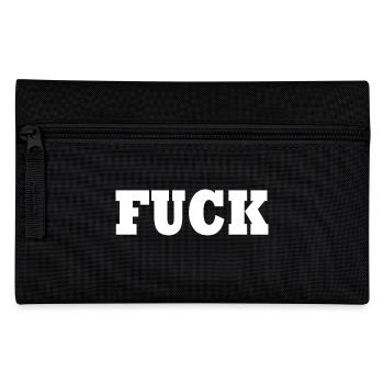 Fuck - Federtasche - Schwarz - Vorne