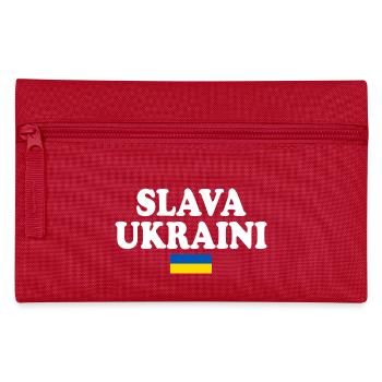 Slava ukraini - Pencil Case - red - Front