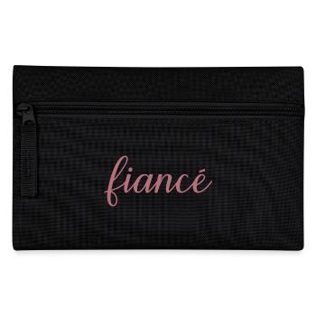 Fiancé Matching Engagement Gift Groom’s Mariage du marié - Trousse - noir - Devant