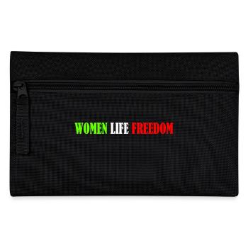 Women life freedom - Federtasche - Schwarz - Vorne