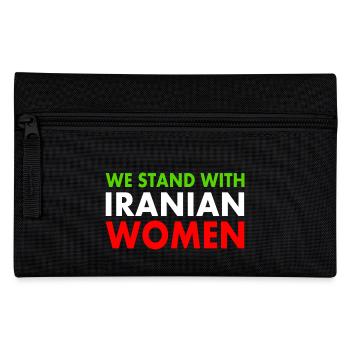 We stand with iranian women - Pencil Case - black - Front