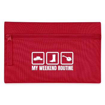 Banjo Weekend Routine - Pencil Case - red - Front