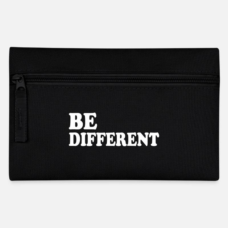 Be different - Federtasche - Schwarz