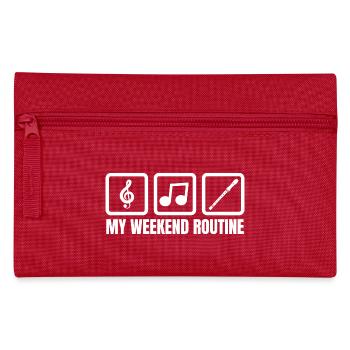My Weekend Routine - Pencil Case - red - Front