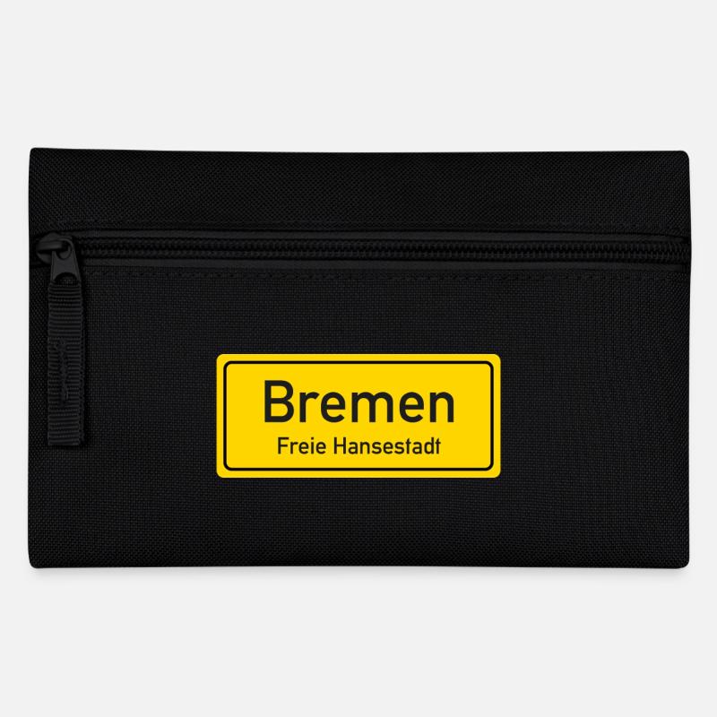 Bremen place name sign Germany - Pencil Case - black