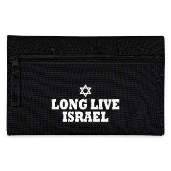Long live israel - Federtasche - Schwarz - Vorne
