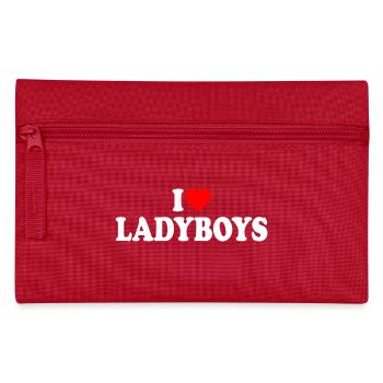 I love ladyboys - Trousse - rouge - Devant