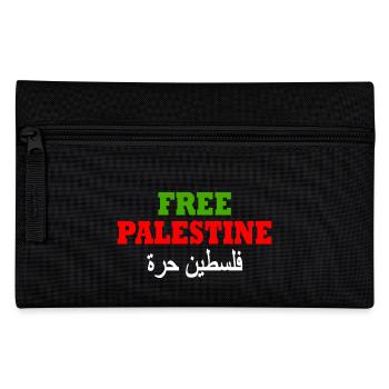 Free palestine - Pencil Case - black - Front