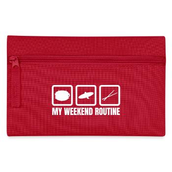 Drummer Weekend Routine - Pencil Case - red - Front