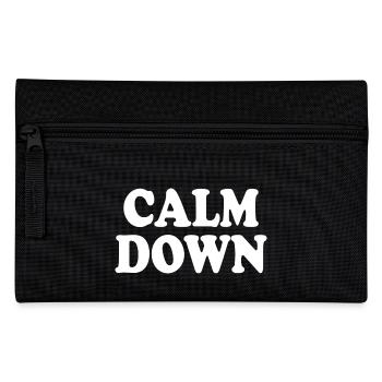 Calm down - Pencil Case - black - Front