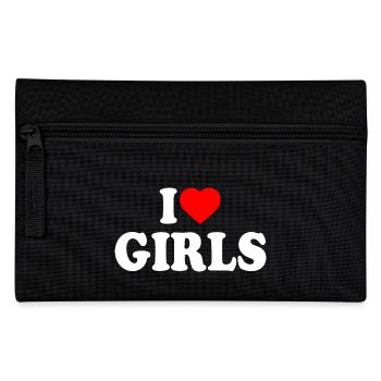 I love girls - Trousse - noir - Devant