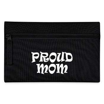 Proud mom - Federtasche - Schwarz - Vorne