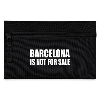 Barcelona is not for sale - Pencil Case - black - Front