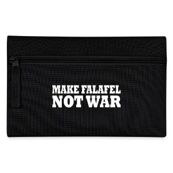 Make falafel not war - Trousse - noir - Devant