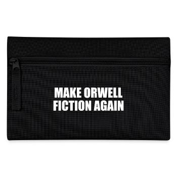 make orwell fiction again - Federtasche - Schwarz - Vorne