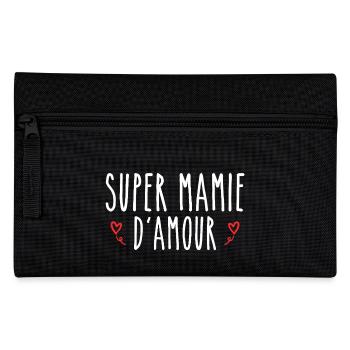 Super-Oma der Liebe - Federtasche - Schwarz - Vorne