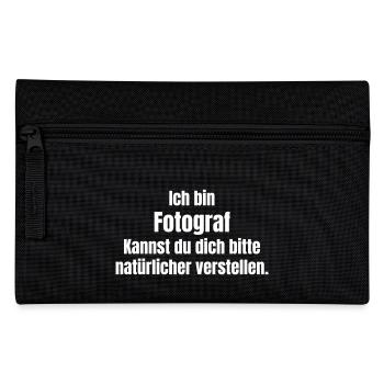 Fotograf - Federtasche - Schwarz - Vorne