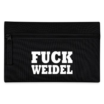 Fuck weidel - Federtasche - Schwarz - Vorne
