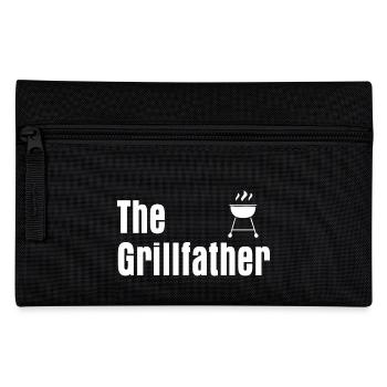 The Grillfather-BBQ Grill Tshirt - Federtasche - Schwarz - Vorne