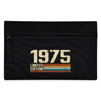 Jahrgang 1975 Retro Geburtstag - Jahrgang 1975 - Federtasche - Schwarz - Vorne