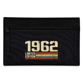 Jahrgang 1962 Retro Geburtstag - Jahrgang 1962 - Federtasche - Schwarz - Vorne