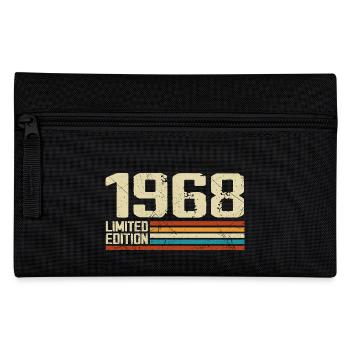 Jahrgang 1968 Retro Geburtstag - Jahrgang 1968 - Federtasche - Schwarz - Vorne