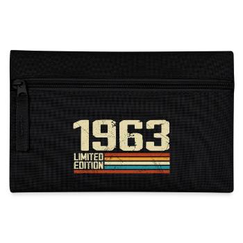 Jahrgang 1963 Retro Geburtstag - Jahrgang 1963 - Federtasche - Schwarz - Vorne