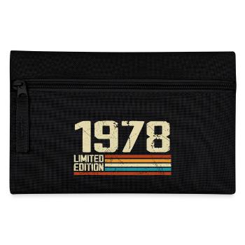 Vintage 1978 Retro Birthday - Born in 1978 - Pencil Case - black - Front