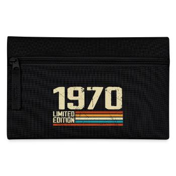 Vintage 1970 Anniversaire Rétro - Né en 1970 - Trousse - noir - Devant