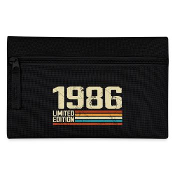 Vintage 1986 Retro Birthday - Born in 1986 - Pencil Case - black - Front