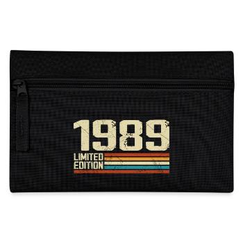Vintage 1989 Retro Birthday - Born in 1989 - Pencil Case - black - Front