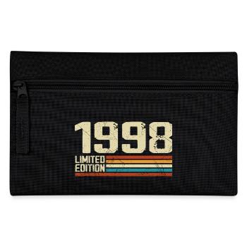 Jahrgang 1998 Retro Birthday - Jahrgang 1998 - Federtasche - Schwarz - Vorne