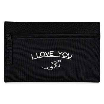 i love you - Federtasche - Schwarz - Vorne