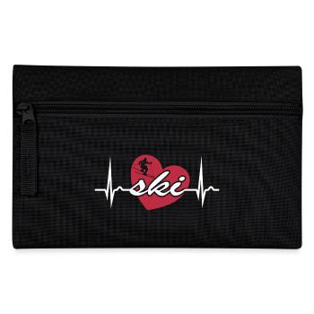 Courbe ECG - Courbe cardiaque - Pouls - Ski - Trousse - noir - Devant